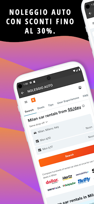Noleggio Auto Milano Screenshot 1