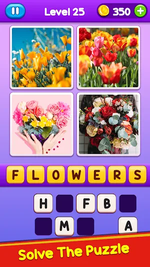 4 Pics 1 Word: Guessing Games Screenshot 3