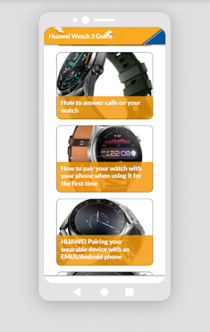Huawei Watch 3 app guide Screenshot 1