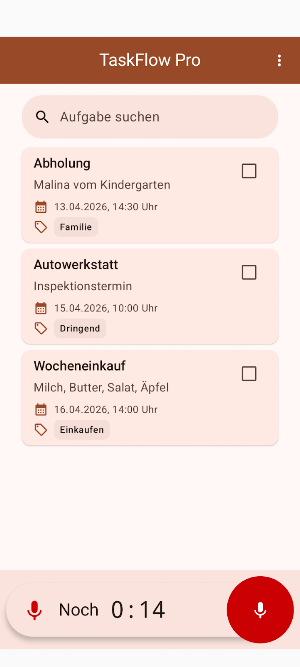 TaskFlow: AI-Tagesplaner ToDo Screenshot 1