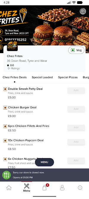 Chez Frites Screenshot 2