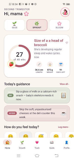 Mumma: Pregnancy Tracker Screenshot 2