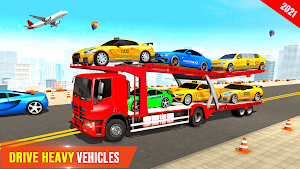 Airplane Pilot Taxi Car Transporter: Taxi Car Game Screenshot 2