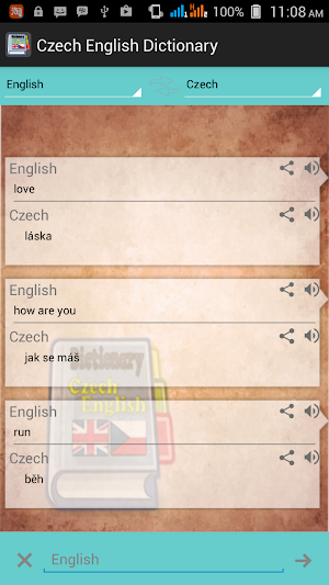 Czech English Dictionary screenshot 3