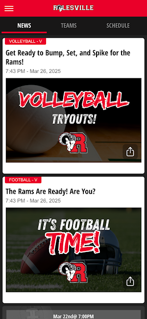 Rolesville HS Athletics Screenshot 1