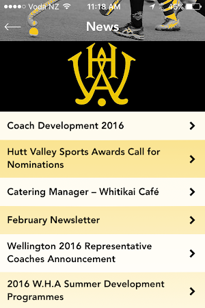 Wellington Hockey Screenshot 1