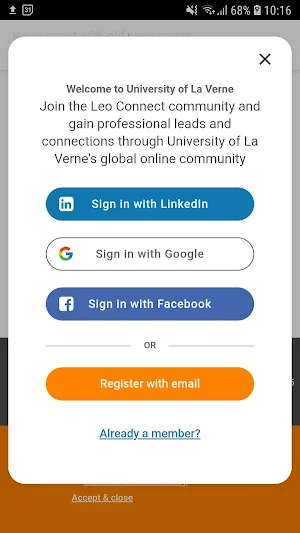 Leo Alumni Network Screenshot 1