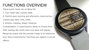 Burnt Gold Flowstone Wear OS Screenshot 2