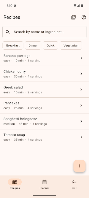 Dinner Bell – Recipe Keeper Screenshot 2