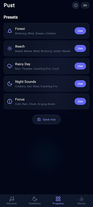 pust! — attention training Screenshot 2
