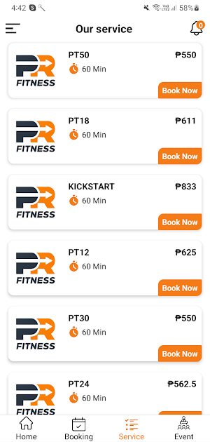 PR Fitness Screenshot 2