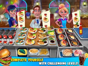 COOKING FUN Crazy Chef Kitchen Craze Cooking Games Screenshot 2