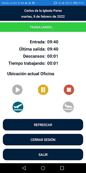 Nukua Control de presencia Screenshot 2