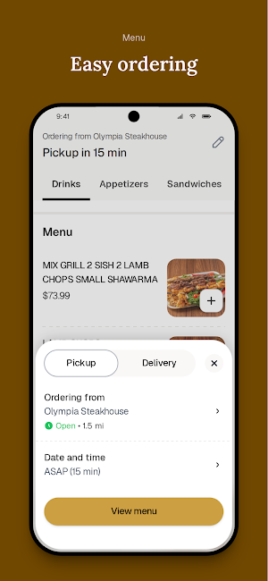 Olympia Steakhouse Screenshot 2