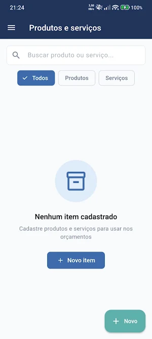 Orçamento App Screenshot 3