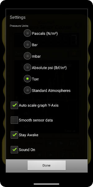 Pressure Sensor Counter Screenshot 1