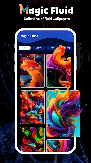 Magic Fluid- 4D Live Wallpaper Screenshot 0