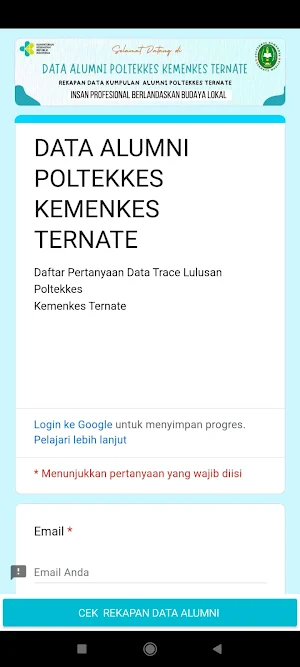 POLTEKKES TERNATE MOBILE Screenshot 1