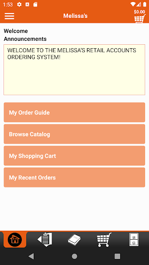 Melissa's Checkout Screenshot 0