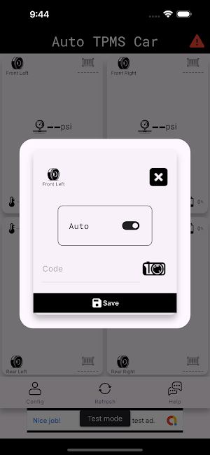 Auto TPMS Car Screenshot 2