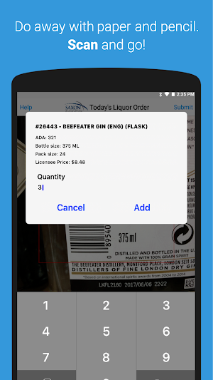 Liquor Orderer Screenshot 1