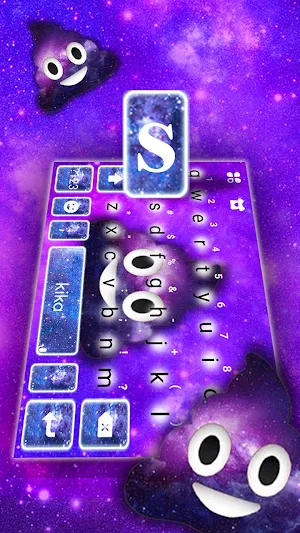 Galaxy Poop Keyboard Theme Screenshot 1