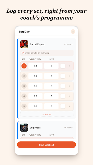 Verve: Coach-Led Training Screenshot 2