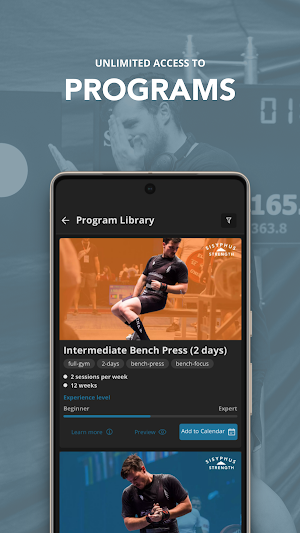 Sisyphus Strength Training App Screenshot 1