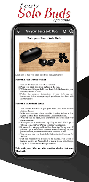 Beats Solo Buds app Guide Screenshot 2