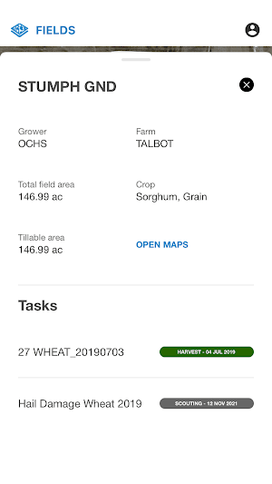 TAP Fields Screenshot 3