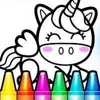 Rainbow Glitter Drawing Book - Coloring Classes