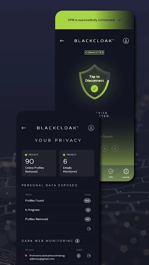 BlackCloak Screenshot 2