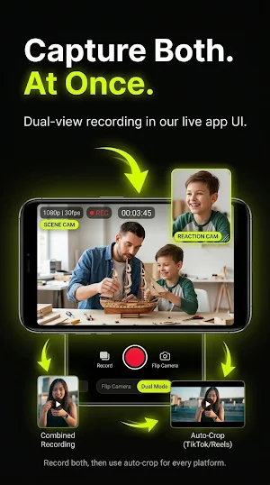DualCam: Dual Camera Recorder Screenshot 2