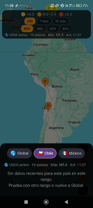 Fire Ring – Earthquake Tracker Screenshot 3