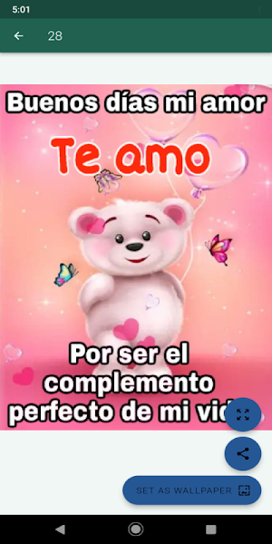 Buenos días y noches mi amor Screenshot 0