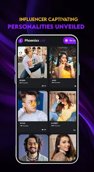 Phoenixx Artists Screenshot 1