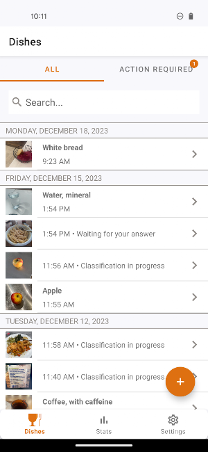 MyFoodRepo V2 Screenshot 0