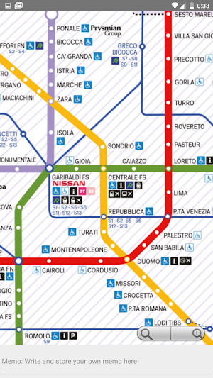 MILAN METRO NETWORK MAP OFFLINE Screenshot 3
