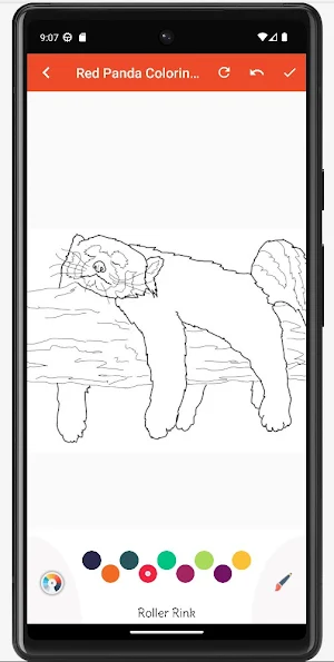 Red Panda Coloring Book Screenshot 1