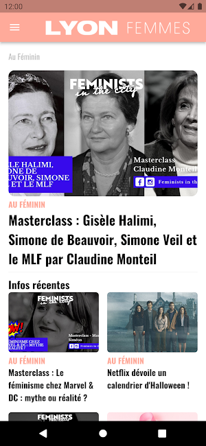 Lyon Femmes Screenshot 1