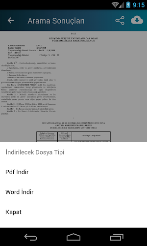 T.C. Mevzuat Bilgi Sistemi Screenshot 3