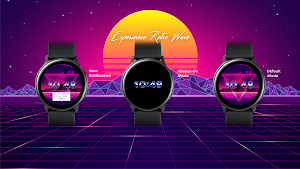 RetroWave WatchFace (Animated) Screenshot 3