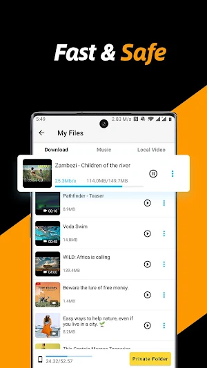 Video Downloader, Private File Downloader & Saver Screenshot 2