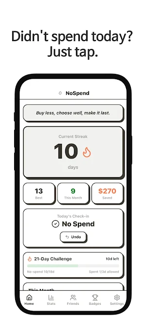 NoSpend - Save Money Challenge Screenshot 0