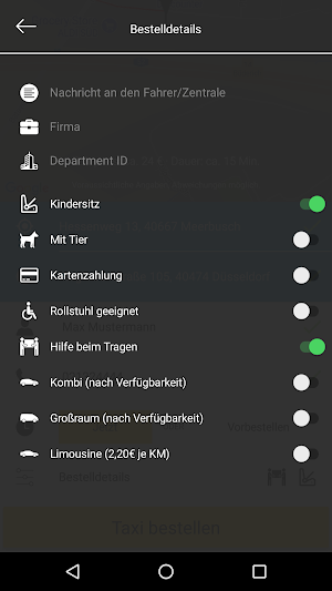 Taxi Meerbusch Screenshot 2