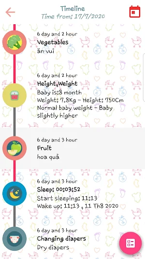 Baby Diary - Feeding, Sleep and Healthy tracker Screenshot 3