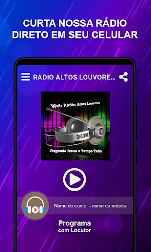 Rádio Altos louvores Screenshot 1