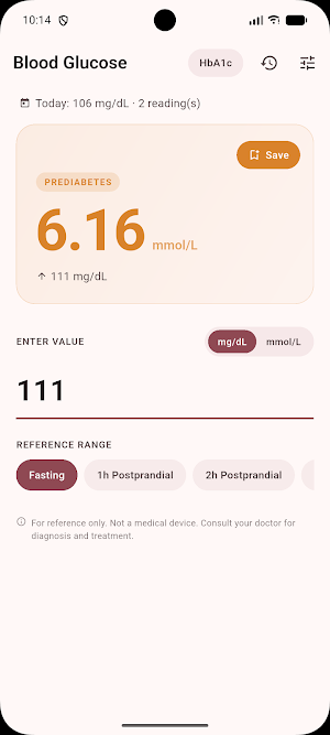 Glucose Converter Log Screenshot 1