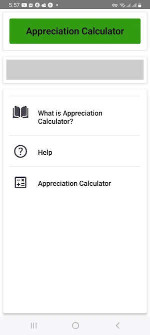 Appreciation Calculator Screenshot 0