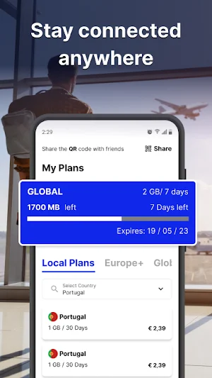 BetterRoaming: eSIM for Travel Screenshot 0